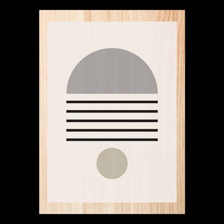 Cuadro de madera de la serie Líneas 1