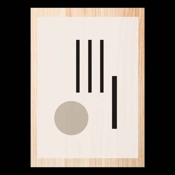 Cuadro de madera de la serie Líneas 2