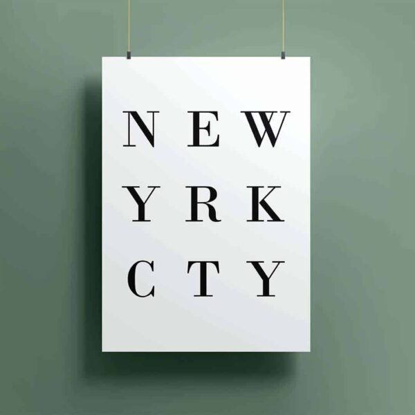 lámina decorativa new york city