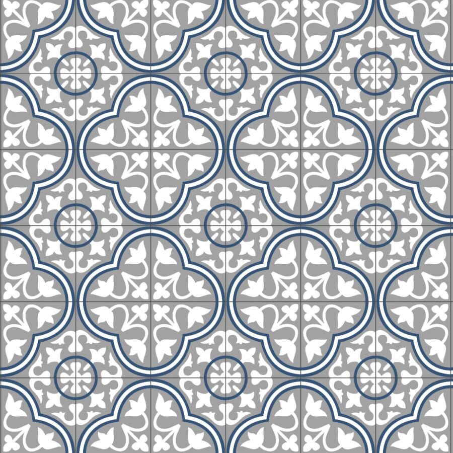 Detalle de la alfombra vinílica Granada Blue