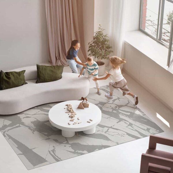 Ambiente de salón con la alfombra de vinilo Milano