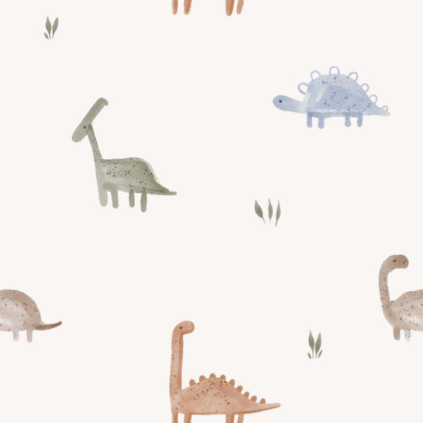 Detalle del papel pintado infantil Soft Dinosaurs